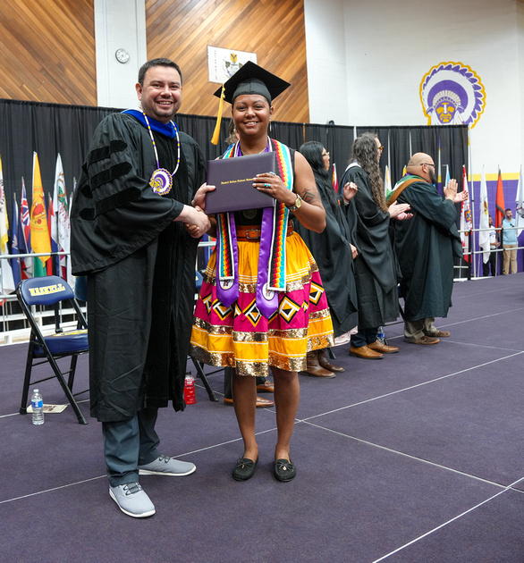 Zenfolio | Backstory Photography | Haskell 2024 graduation diploma photos